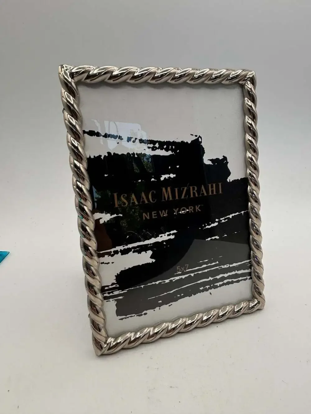 Isaac Mizrahi New York Silver Twisted Rope Picture Frame 5x7